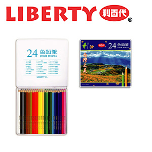 利百代 CC-100 花蓮六十石山抗菌色鉛筆24c 24支 / 鐵盒