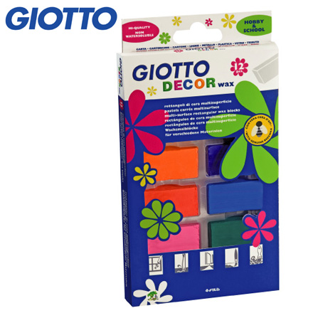 【義大利 GIOTTO】兒童蜜蠟磚(12色) / 盒