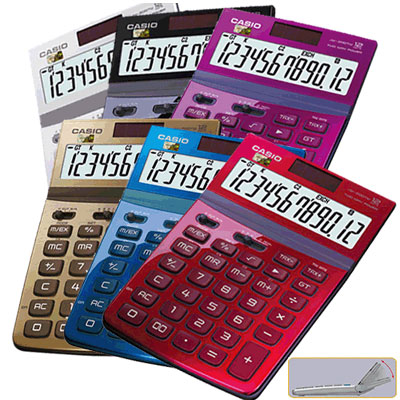 CASIO 卡西歐 JW-200TW 鋼琴烤漆時尚金屬計算機 (顏色隨機出貨) / 台