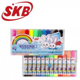 SKB  CW-76 可水洗彩色筆  12支 / 盒