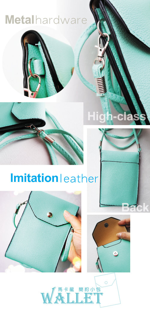 超聯結 馬卡龍色隨身三層小斜背包 D816