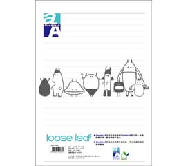 Double A  A5 設計師款活頁紙-夢中怪物 80張入/本(DALL14006)