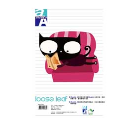 Double A  B5 設計師款活頁紙-Happy Day 80張入/本(DALL14003)