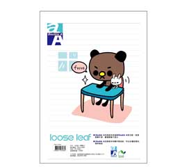 Double A  A5 設計師款活頁紙-好專心 80張入/本(DALL14005)